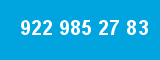 922 985 27 83